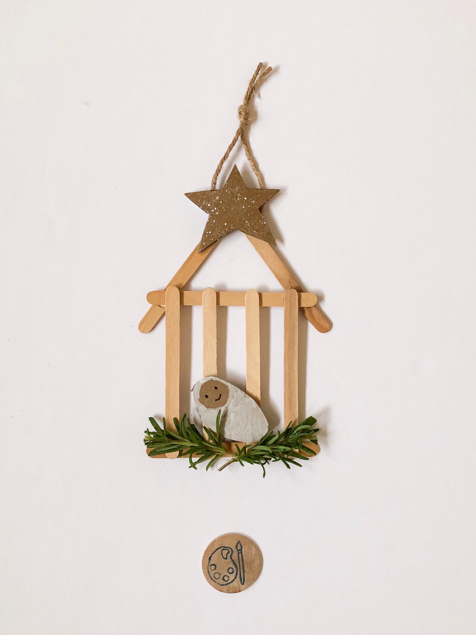 Craft Stick Nativity Ornament